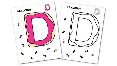 Free Printable Letter D Craft Template Simple Mom Project