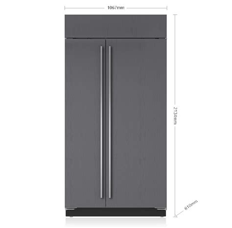 107 CM Classic Side-by-Side Refrigerator/Freezer - Panel Ready | ICBBI ...