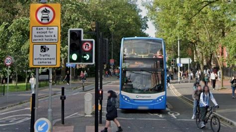 Manchester Bus Lane Fines Make £10m From One City Street Bbc News