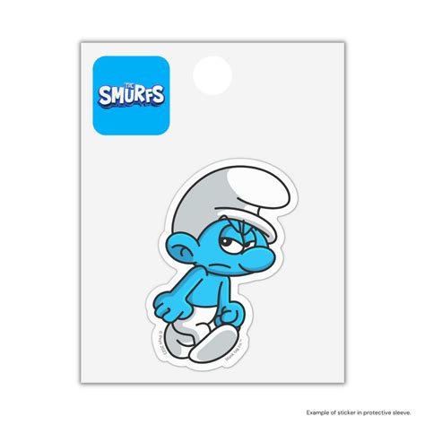 The Grouchy Smurf Sticker