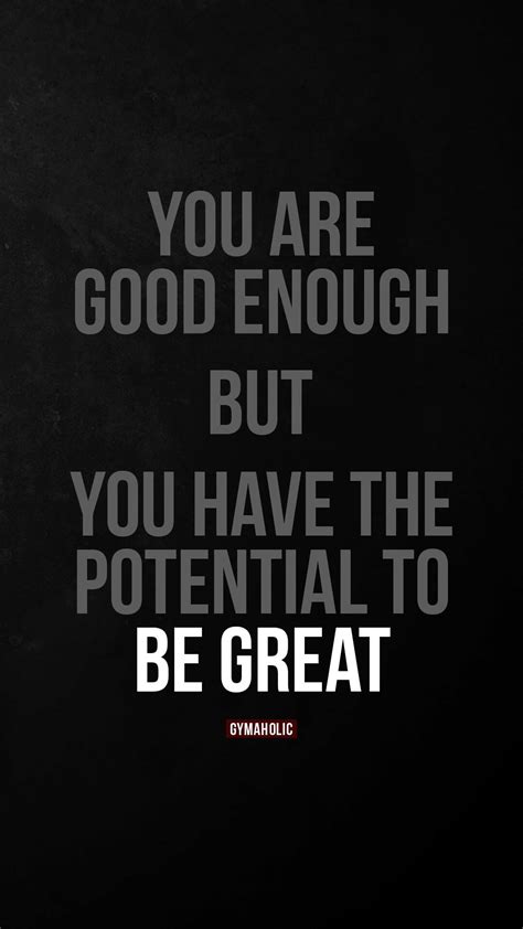 You are good enough - Gymaholic Fitness App