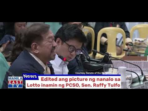 Inamin Ng Pcso Na Edited Ang Picture Ng Nanalo Sa Lotto Sa Senate