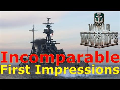 World Of Warships Incomparable First Impressions Youtube