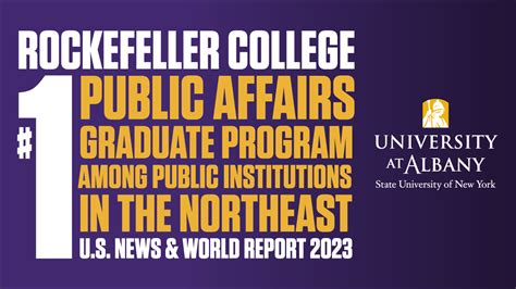 Rockefeller Improves To 23rd In Us News Rankings University At Albany