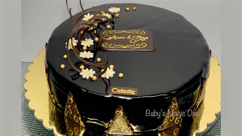 Chocolate Glaze Cake Chocolate Ganache Recipe Cake Decoration Video Youtube