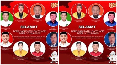 Daftar Caleg Diprediksi Terpilih Dprd Banyuasin Sripoku