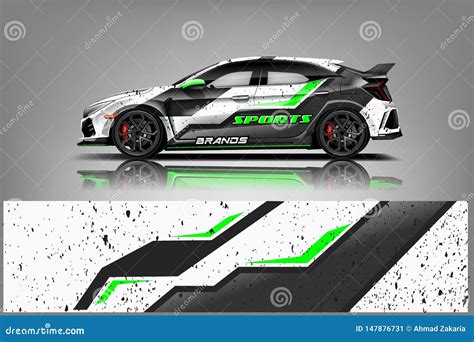 Sport Car Wrap Design Vector Truck And Cargo Van Decal Graphic