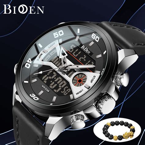 Jual BIDEN Jam Tangan Pria Olahraga Militer Analog Digital Tali Tali