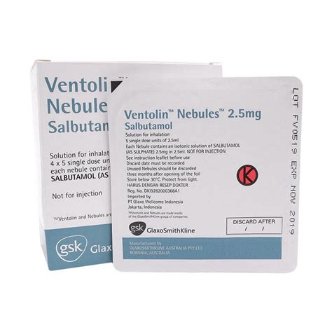 Ventolin Nebulizer Mg Ml Lengkap Harga Terbaru Juni Blibli