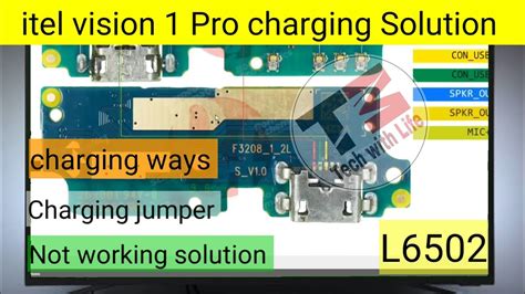 Itel Vision 1 Pro L6502 Charging Ways Itel L6502 Charging Not