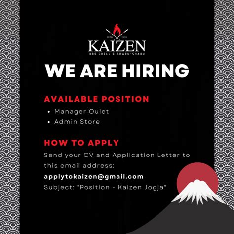 Lowongan Kerja Manager Outlet Admin Store Di Kaizen Ayce Bbq Grill