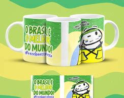 Caneca Copa Do Mundo Figurinha Ceramica 325ml Produtos Elo7