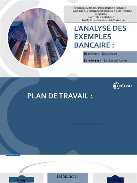 L'Analyse Des Exemples Bancaire | PDF | Banques