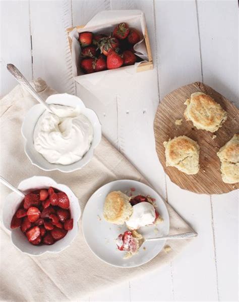 Strawberry Shortcake With Crème Fraîche Whipped Cream The Merrythought