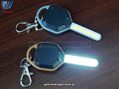 Kluczyk Led Cob Mini Latarka Brelok