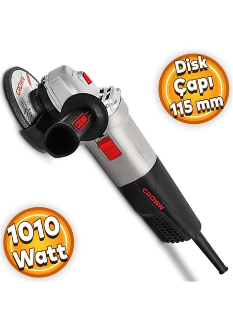 Crown CT13502-115R Avuç Taşlama 115 mm 1010W Fiyatları ve Özellikleri