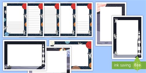 Space Decorative Page Border L Enseignant A Fait Twinkl