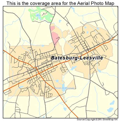 Aerial Photography Map of Batesburg Leesville, SC South Carolina