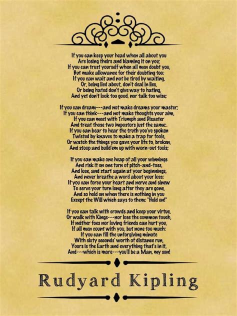 Free Printable Copy Of If By Rudyard Kipling Free Printable A Z