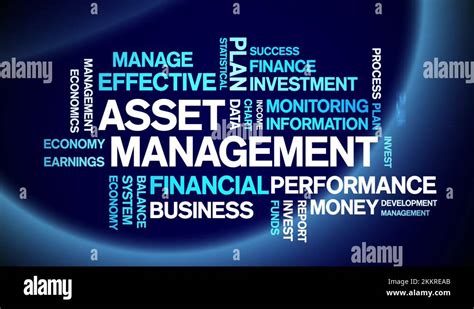 4k Asset Management Animated Tag Word Cloud Text Design Animation