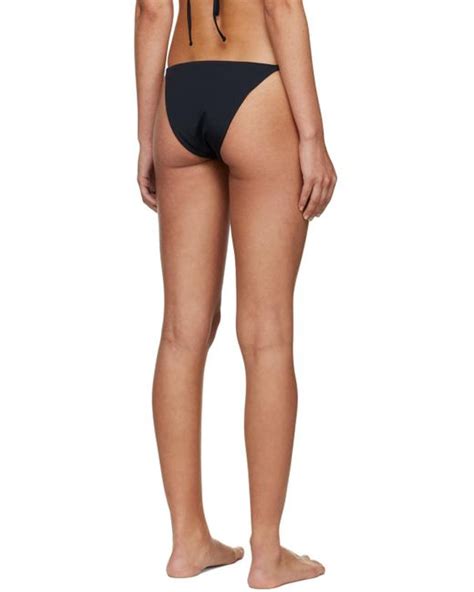 Versace Black Greca Bikini Bottoms Lyst