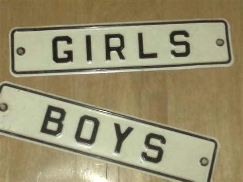 Vintage Restroom Signs