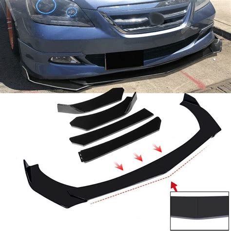 For Ford Mustang Car Front Bumper Lip Splitter Spoiler Body Kit Glossy