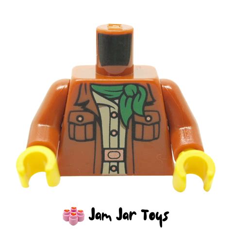 Lego Dark Orange Jacket With Green Neckerchief T102