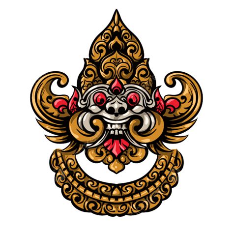 Balinese Leak Mask Ornament Balinese Ornament Leak Leak Bali Png