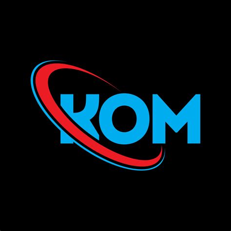 logotipo de Kom letra kom diseño del logotipo de la letra kom