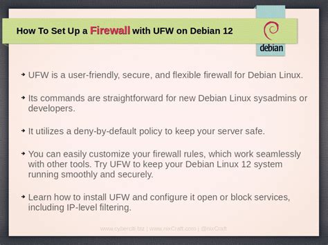 C Mo Configurar Un Firewall Usando Ufw En Debian Muylinux