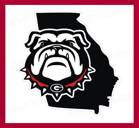 Georgia bulldogs svg football svg bulldog svg bulldog face svg – Artofit