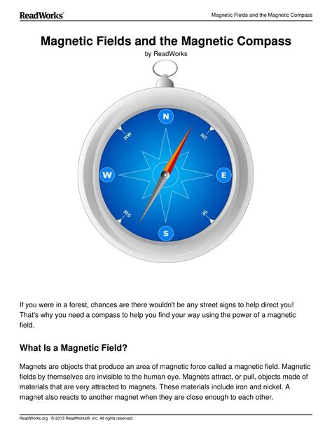 Lesson 6 Magnetic Fields And The Magnetic Compass Magnetic Fields And The Magnetic Compass