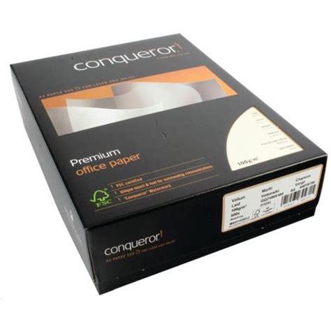 Conqueror Paper Laid Vellum A Gsm Ream Pack Of Cqp Venw