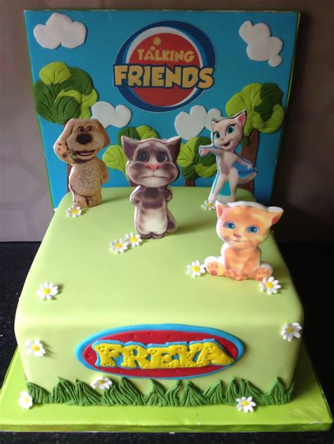 Pin By Carrie Garr On Talking Tom Cat B Day Ideas Tom Cake Cat