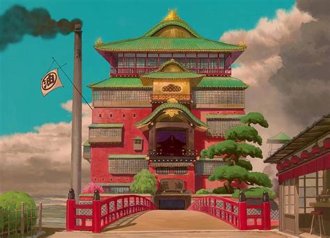 Spirited Away Bath House Wallpaper