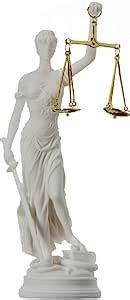 Beautifulgreekstatues Greek Goddess Themis Statue Figurine Blind Lady