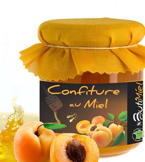 Confiture D Abricot Au Miel Pot De 250g Confitures Au Miel Butimiel