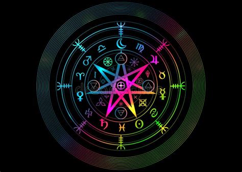 Wiccan Symbol Des Schutzes Mandala Witches Runen Mystische Wicca