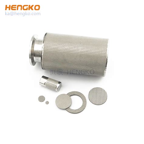 Customized Micron Sintered Porous Metal Stainless Steel Cylinder Mesh