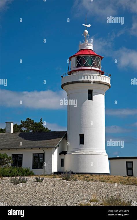 Lighthouse Sletterhage In Denmark Stock Photo Alamy