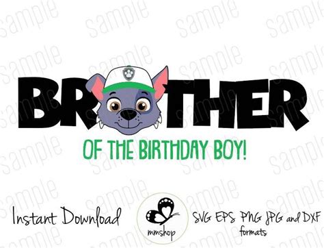 Paw Patrol Birthday Boy Svg 240 Popular Svg File