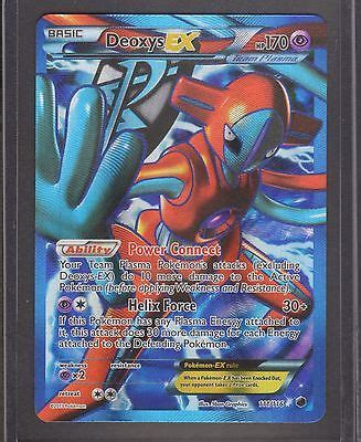 Deoxys EX Full Art 111 116 Ultra Rare Plasma Freeze Pokemon Card