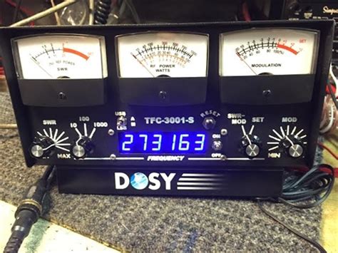 Dosy 1000 Watt SWR MOD Meter W Blue LED Frequency Counter