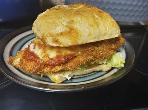 Homemade Chicken Parmesan Sandwich Dining And Cooking