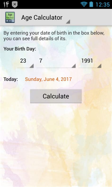 Age Calculator By Date Of Birth Days Months Apk For Android Download