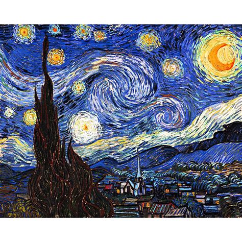 Notte Stellata Stampa Su Tela 80x100 Van Gogh Legendarte Acquista