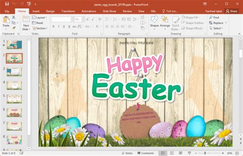 easter powerpoint template - FPPT