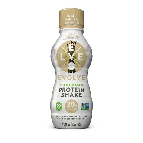 Evolve Ideal Vanilla Flavor Plant Based Protein Shake Smartlabel™