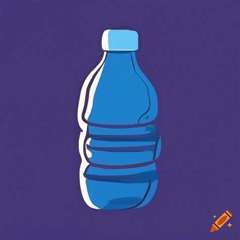 Minimalistic Drawing Of Bottled Water On Craiyon